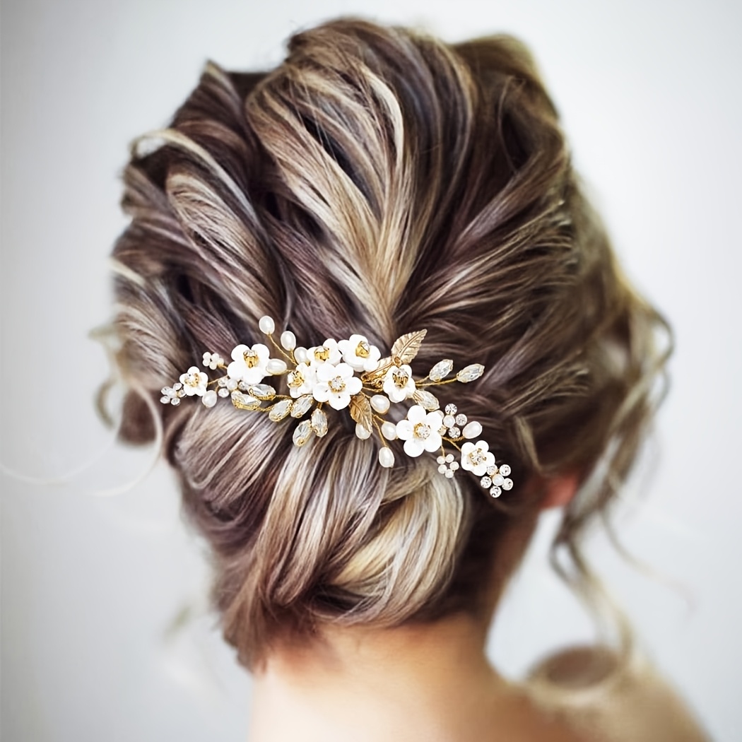 3pcs Bride Wedding Dress Hair Additions Headwear